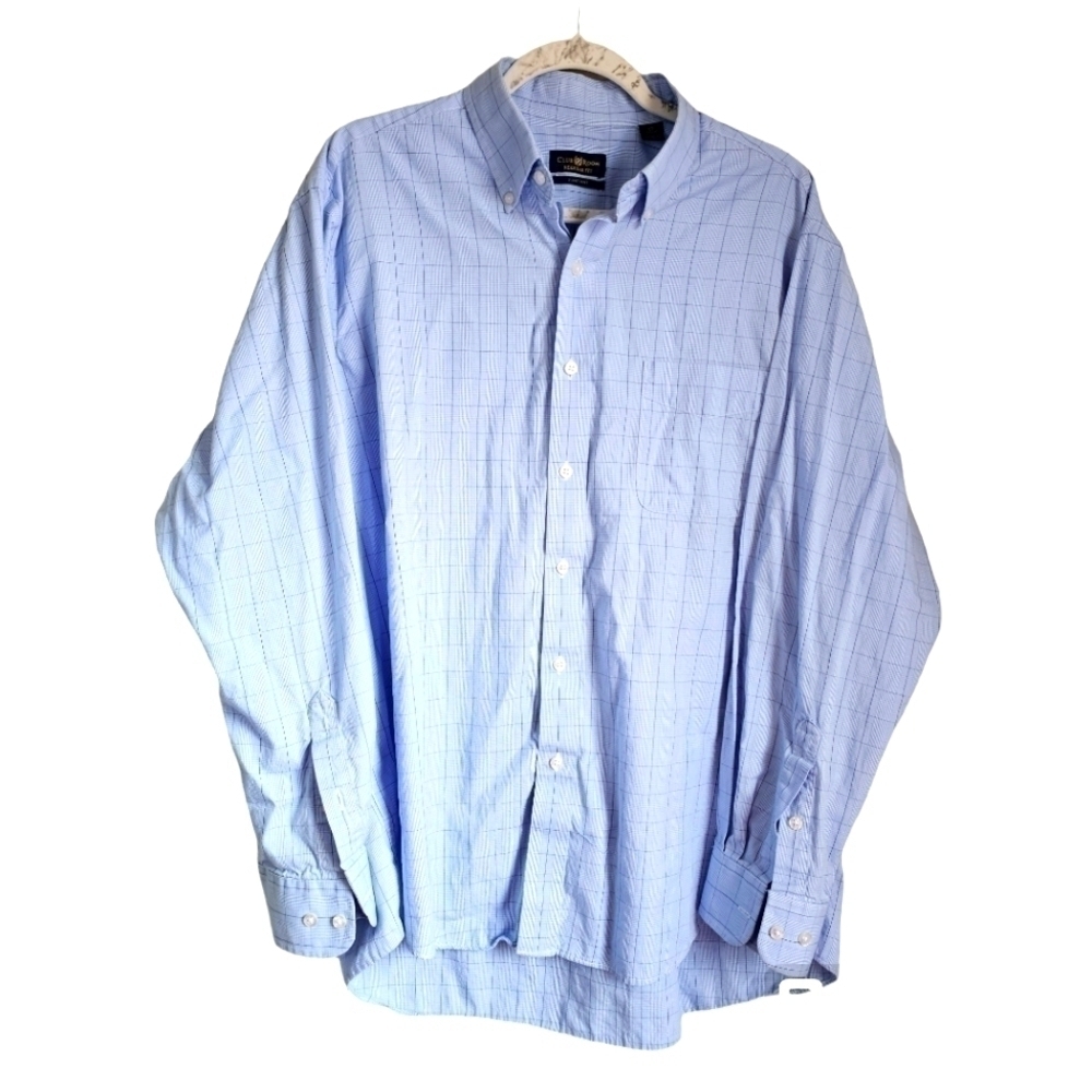 Club Room pinpoint men's button down dress shirt size 17